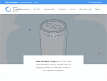 Tablet Screenshot of metalpackagingeurope.org